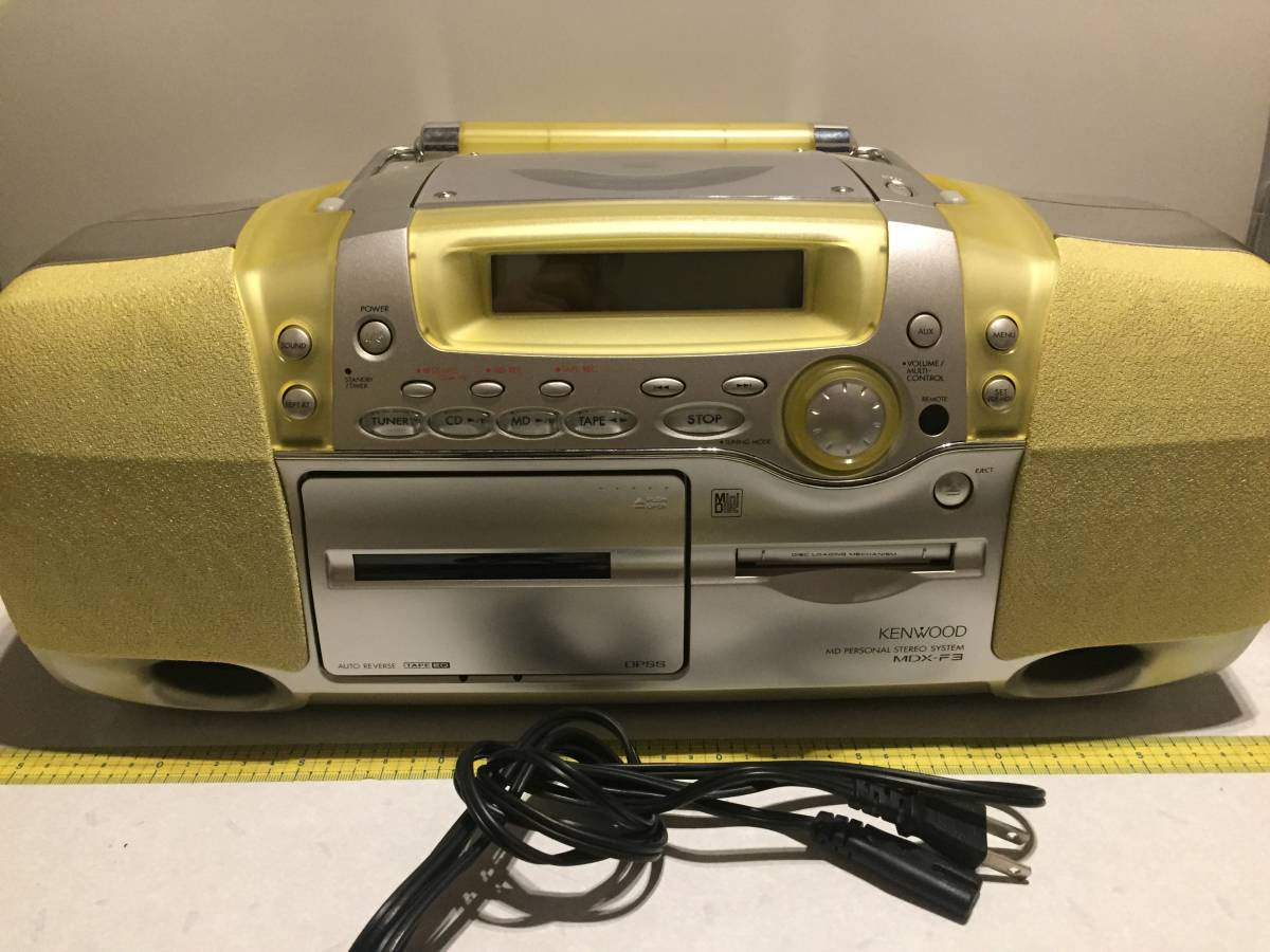 SALE，得価 ケンウッド KENWOOD MDパーソナルステレオシステム MDX-F3