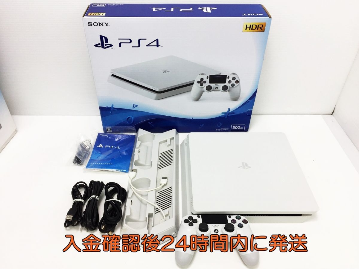 1円】PS4 グレイシャー・ホワイト 500GB (CUH-2200AB02) バージョン