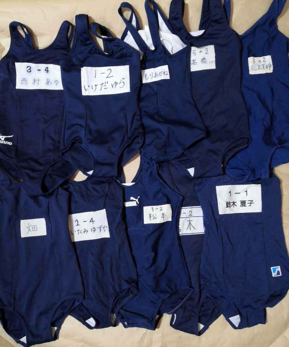 正規品，高品質 ネイビー 競泳 ワンピース水着10枚 120 150サイズ ゼッケン(ワンピース)｜売買されたオークション情報、yahooの商品情報をアーカイブ公開 - オークファン 女性用