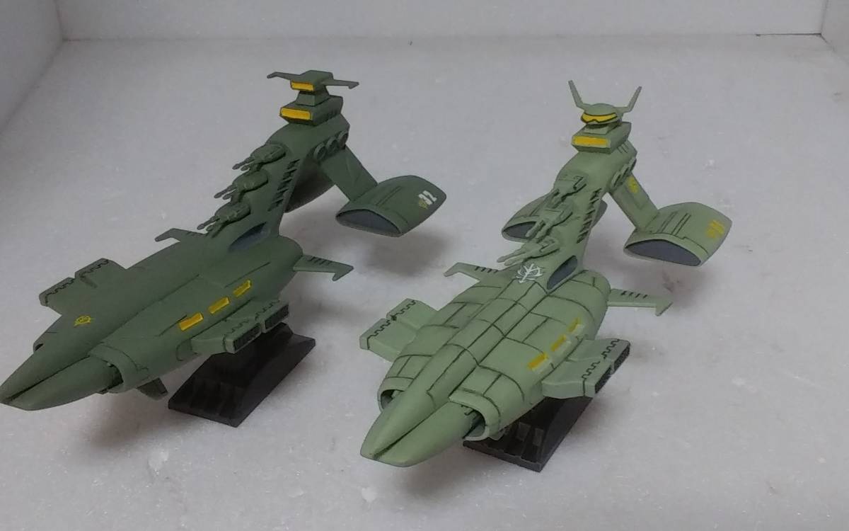 品質保証，新作 バンダイ製 1/1200 シャア専用ムサイ スジボリディテールアップ 量産型ムサイ 塗装完成品 ２隻セット(完成品)｜売買されたオークション情報、yahooの商品情報をアーカイブ公開 - オークファン 完成品