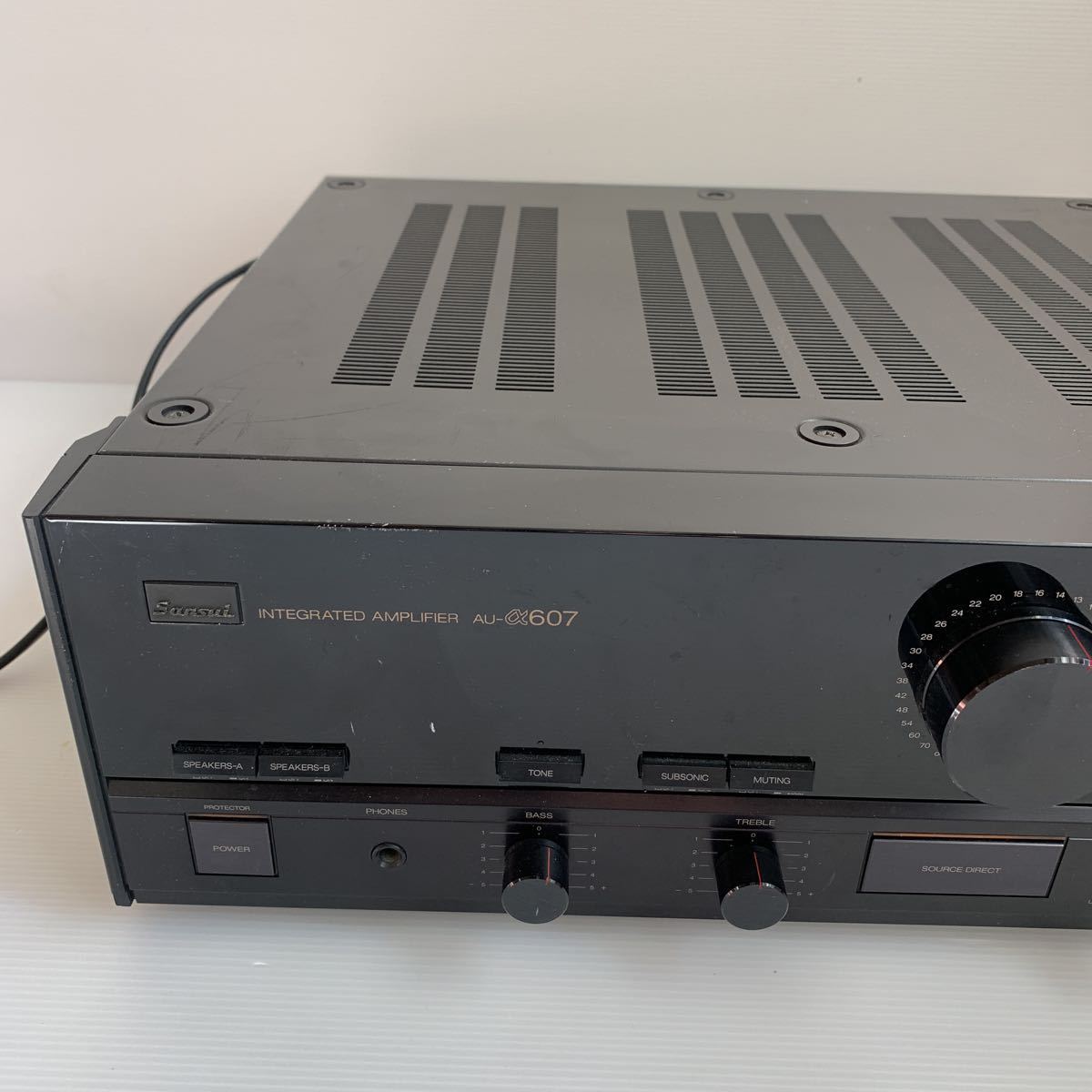 SANSUI AU-α607 サンスイ プリメインアンプ SANSUI AU-α607 EXTRA プリメインアンプ 通電OK SANSUI プリメイン