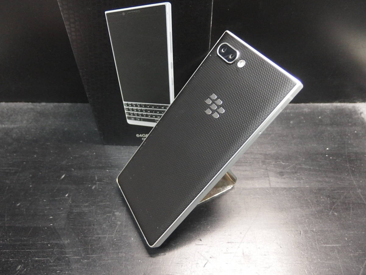新品同様☆SIMフリー BlackBerry KEY2 Silver BBF100-8☆ #1039 新品同様☆SIMフリー BlackBerry KEY2 Silver BBF100-8☆ #1039