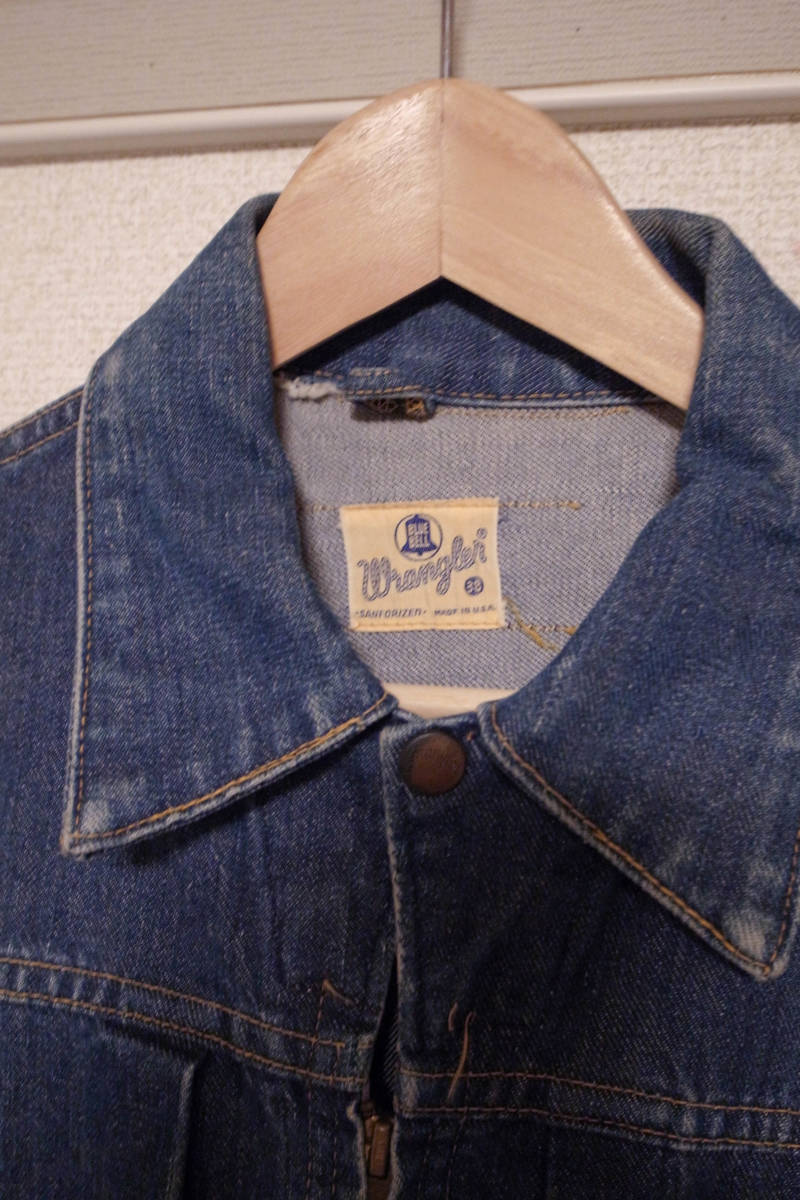 60s Wrangler 11mjz 24mjz デニムジップジャケット ジージャン scovill