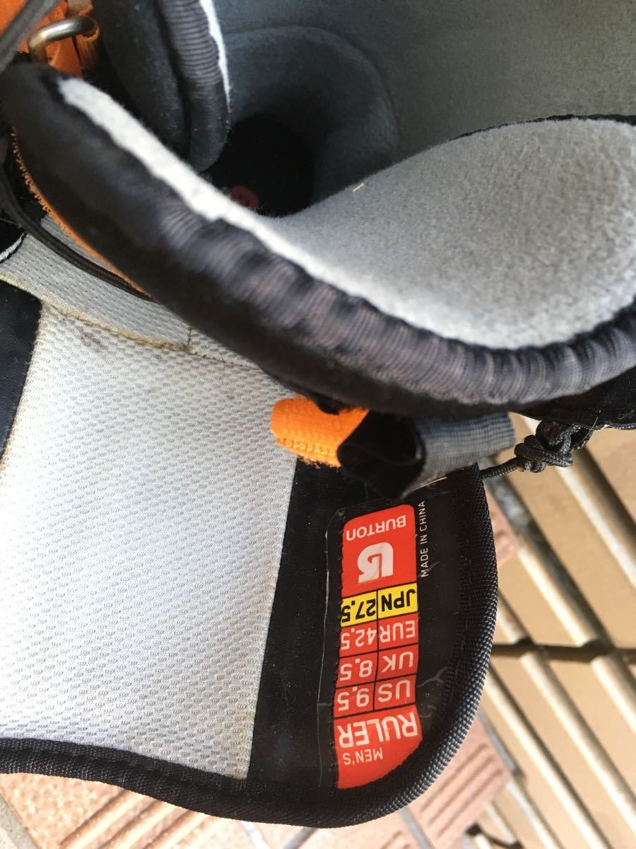 １円スタート BURTON スノーボード ブーツ 27.5 cm RULER IMPRINT 2 ( バートン ) バートン スノーボードブーツ Burton | ストラップバインディング用スノーボードブーツ ハイ