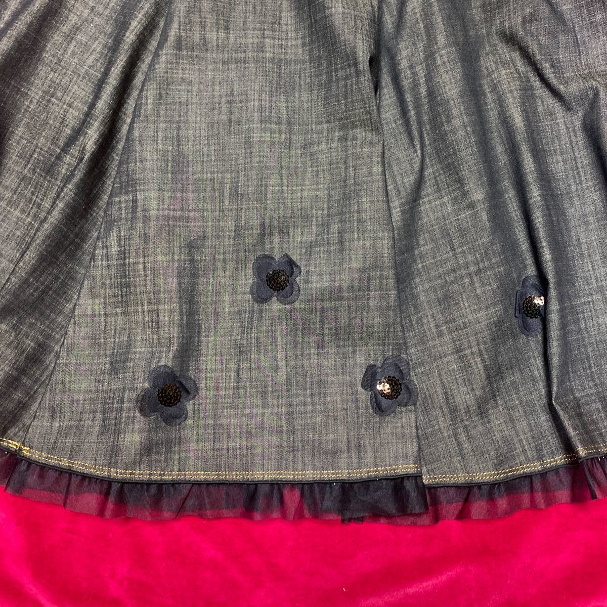 レディース M'S GRACY エムズグレイシー 花柄チュールワンピース 40