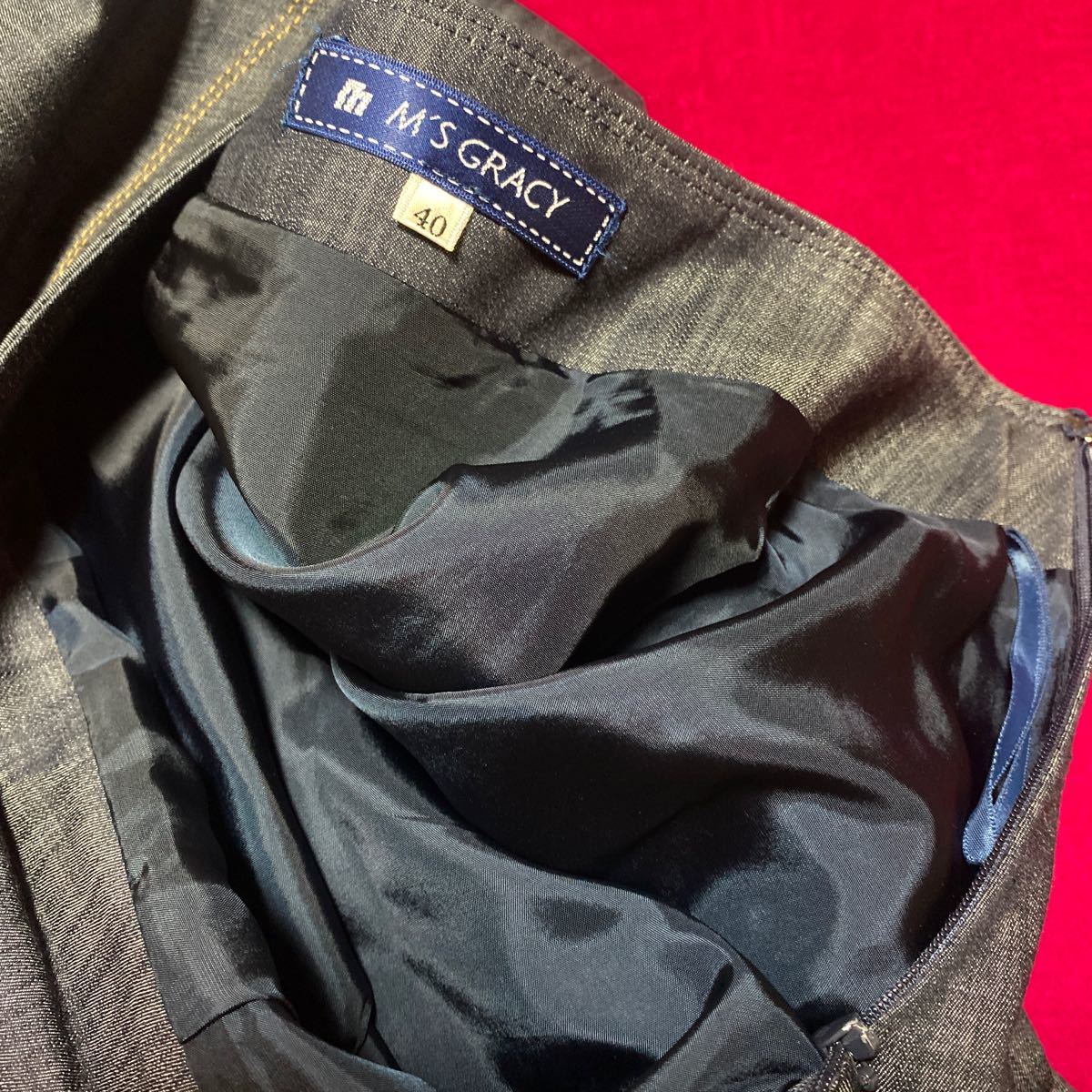 レディース M'S GRACY エムズグレイシー 花柄チュールワンピース 40