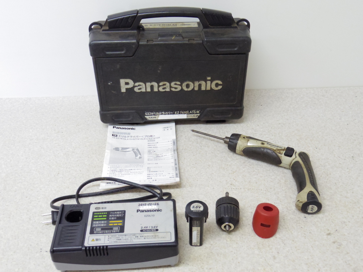 全国無料，定番 Panasonic 充電ドリルドライバー EZ7410LA1S ケース入り(本体)｜売買されたオークション情報、yahooの商品情報をアーカイブ公開 - オークファン ドリルドライバー