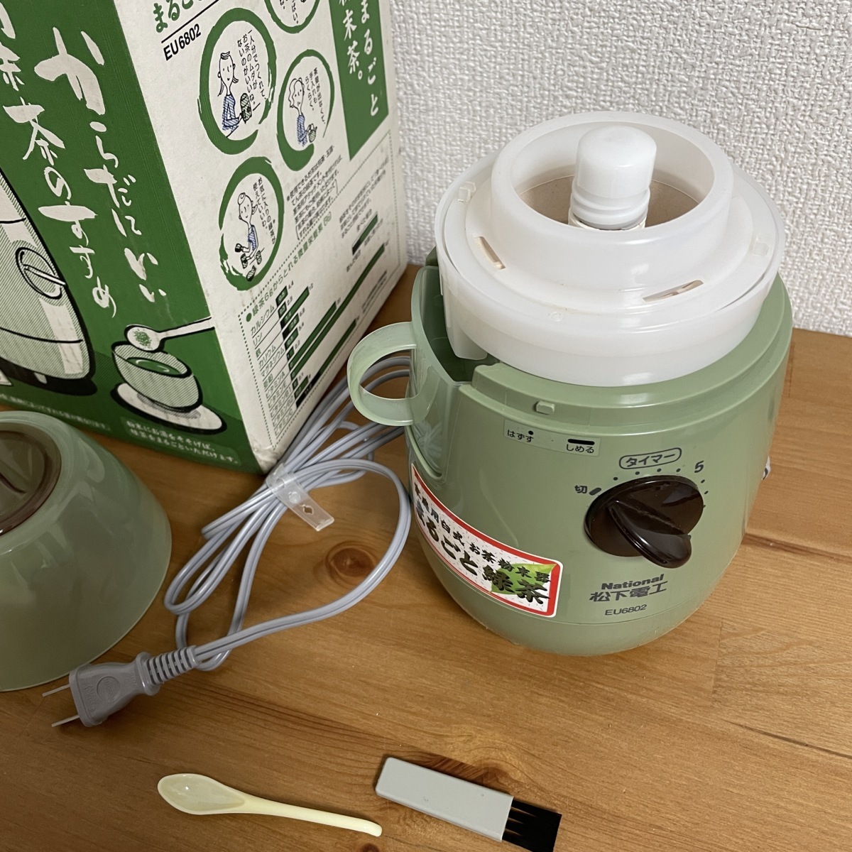 家庭用臼式 お茶粉末器 まるごと緑茶 EU6802 お茶 National 松下電工