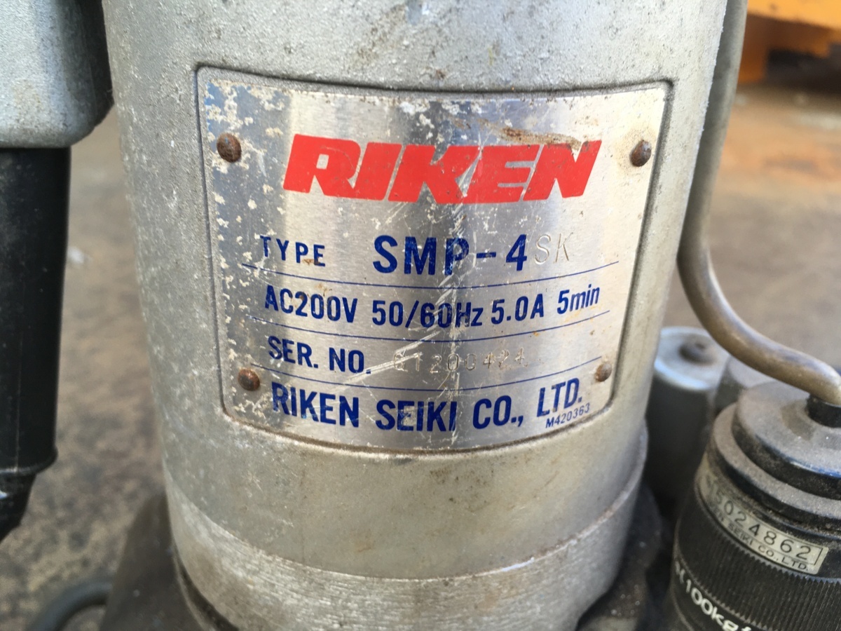 RIKEN | 理研 小型電動油圧ポンプ SMP-3 AC100v 単動シリンダ用 理研機器 可搬式小型ポンプ 理研機器(RIKEN) 可 電動油圧ポンプ 可搬式 SMP-3B 油圧ポンプ 理研機器株式会社