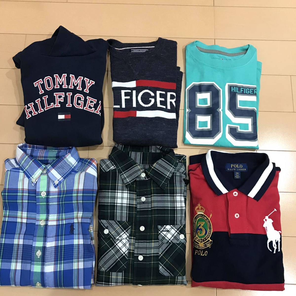ラルフローレン★トミーヒルフィガー★6点セット　130～140センチ TOMMY RALPH HILFIGER（ジャケット&frasl;上着）のフリマアイテム一覧 ・ LAUREN（ジャケット&frasl;上着 男の子の人気アイテム