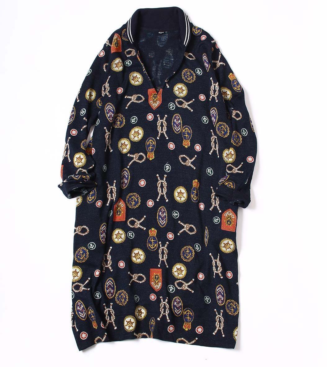 定価円税込 18年 45r フォーティファイブ インディゴ超ガーゼプリント Dress インディゴ ニット ロング ワンピース 2 45rpm ワンピ 女性用 売買されたオークション情報 Yahooの商品情報をアーカイブ公開 オークファン Aucfan Com