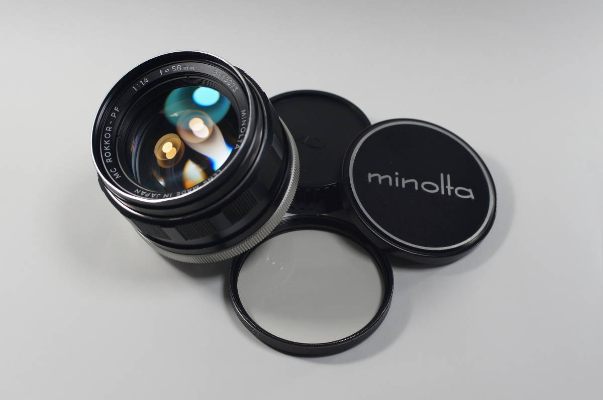【美品】ミノルタ SRT101 MC ROKKOR-PF 58mm F1.4 ミノルタ MINOLTA MC ROKKOR-PF 58mm F1.4 ☆動作OK・実用品☆ 【公式