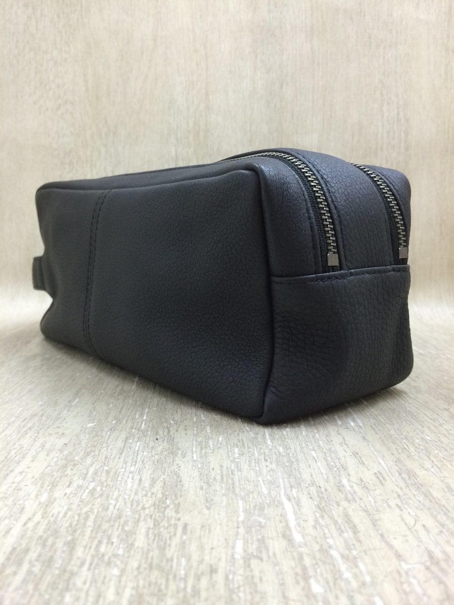 PORTER◇ショルダーバッグ/レザー/BLK/無地 ,PORTER◇ショルダーバッグ