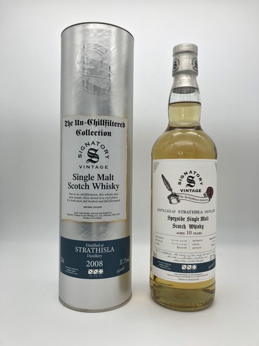 人気SALE，送料無料 シグナトリー ストラスアイラ 10年 2008年 700ml 57.7％ WHISKY KID 信濃屋 バーボンバレル Strathisla(ハイランド)｜売買されたオークション情報、yahooの商品情報をアーカイブ公開 - オークファン シングルモルト