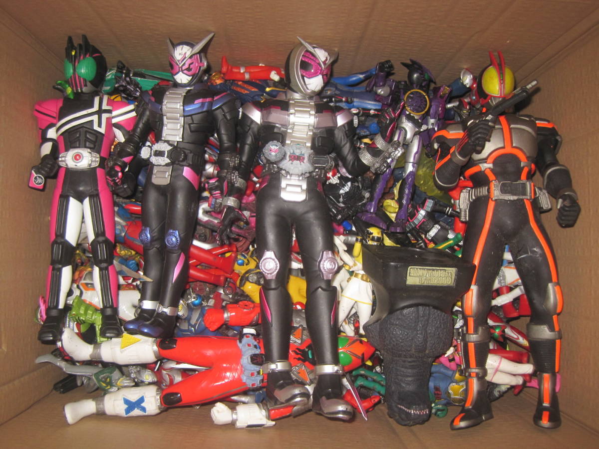ソフビヒーロー仮面ライダー ジャンク フィギュア 大量まとめセット 