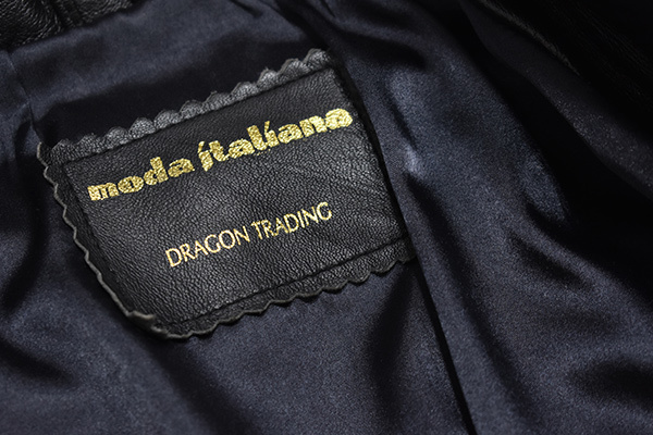 モーダイタリアーナ moda italiana ロングレザートレンチコート M 