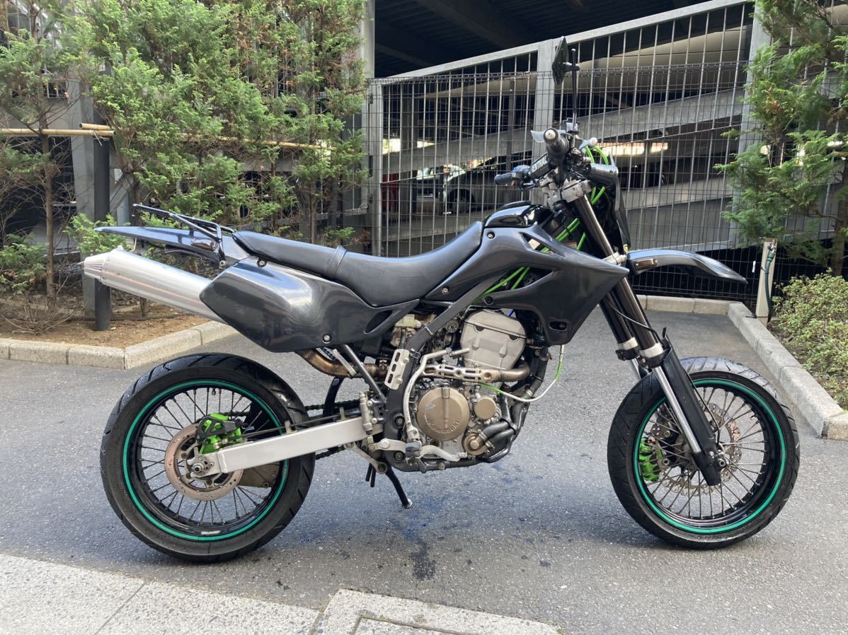 (不動引き取り限定)Dトラッカー250 車体 モタード(カワサキ KLX KDX 125 CRF WR SB スズキ ホンダ ヤマハ、モトクロス エンデューロ