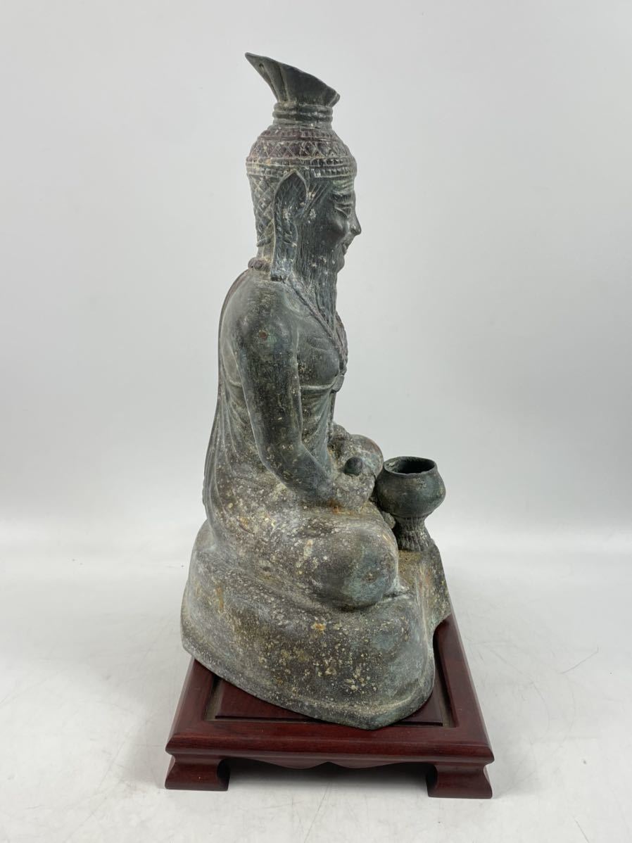 仏像 唐物 仏教美術 中国美術 置物 清時代 中国古玩 古銅 獅子 銅器 塗