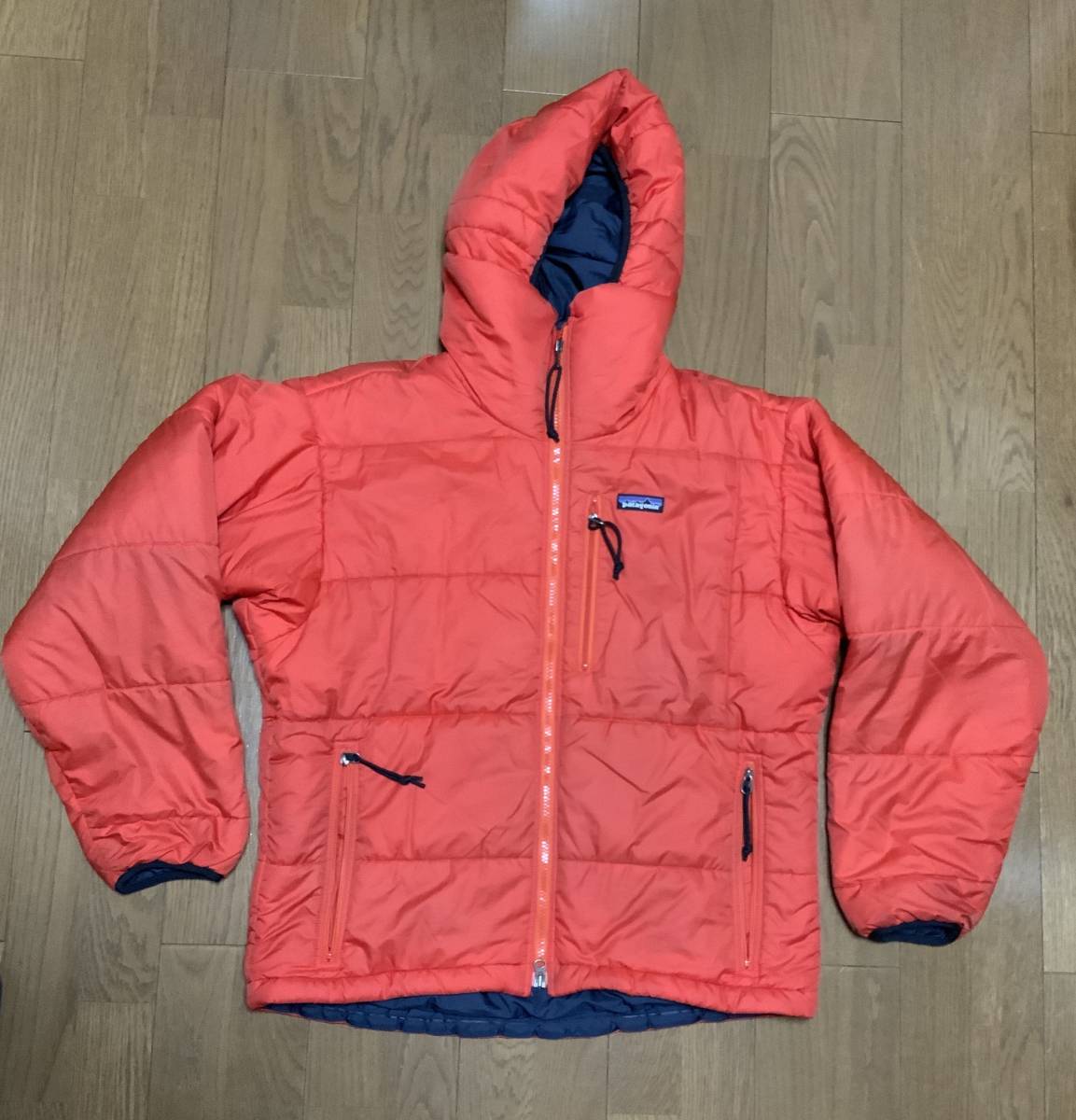 やや難あり】patagonia ダスパーカ ポップオレンジ Sサイズ 2001年