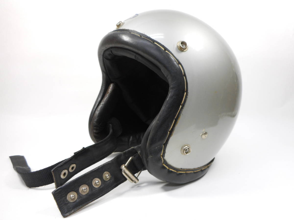 HA 60s R-7M 革巻き ジェットヘルメット ダブルストラップ ジェット 
