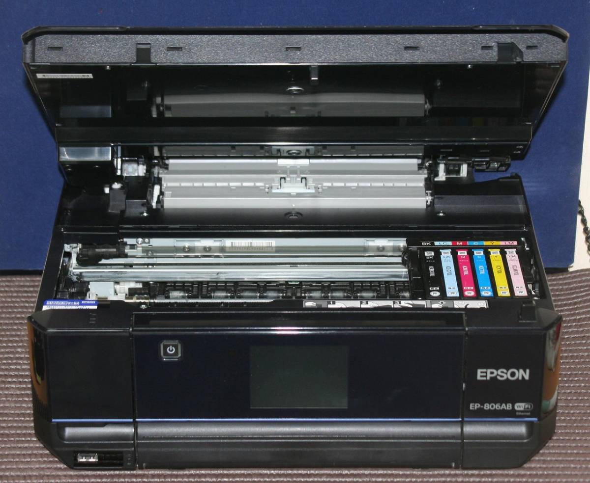 EP-806AB 送込 メンテ済動作確認期間1週間 インク6色+黒2本 IC70インク