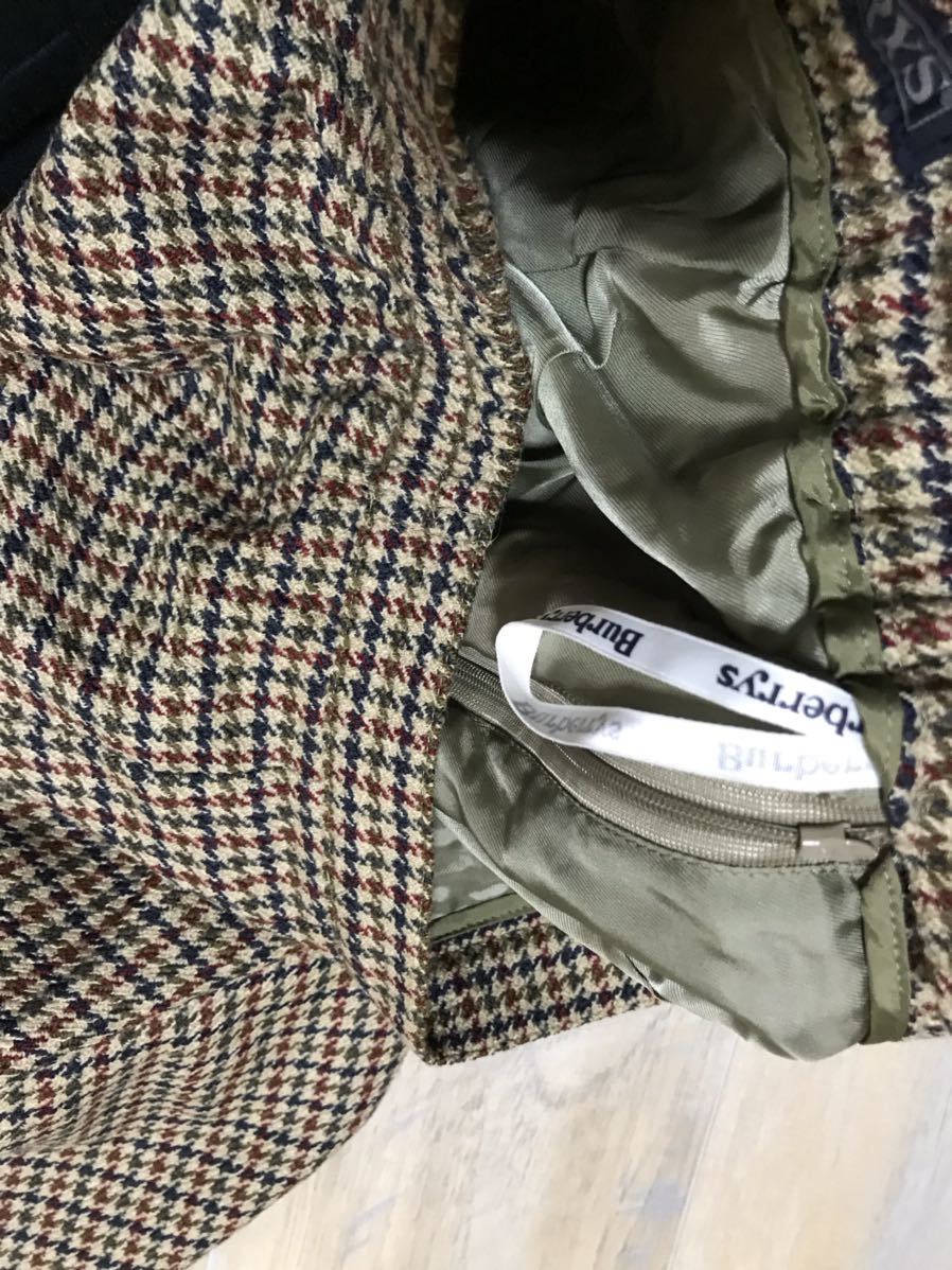 バーバリーズ Burberrys 千鳥柄 ウール スカートスーツ ジャケット