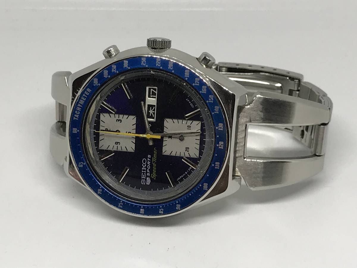 ヴィンテージ・セイコー ・5SPORT ・SPEED TIMER・ 6138-0030 角目 