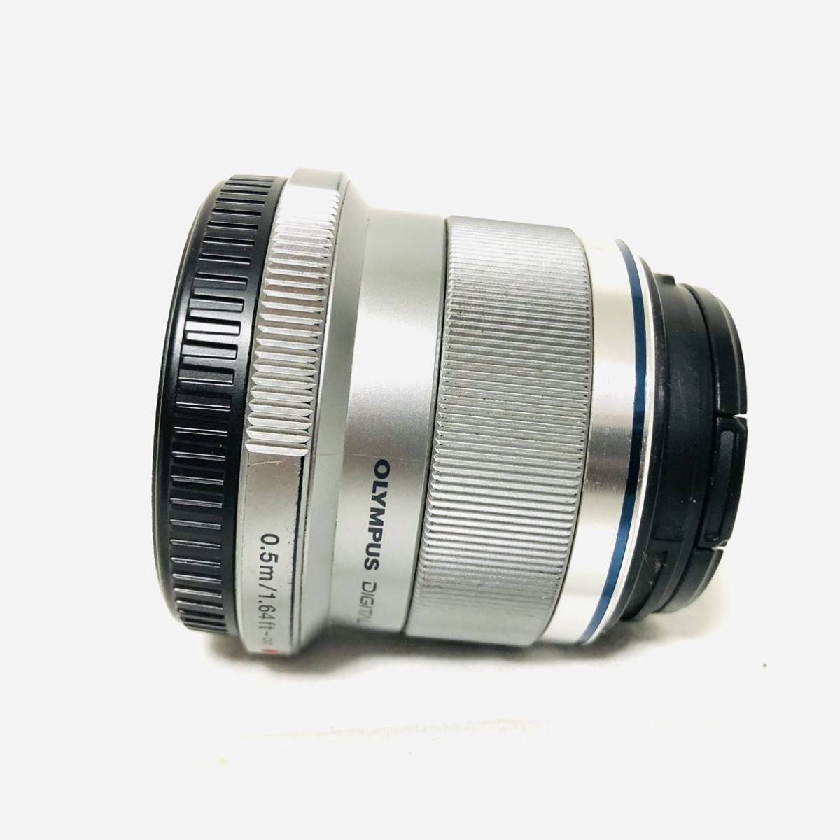 DIGITAL OLYMPUS 単焦点レンズ F1.8 45mm 17mm シルバー : OM SYSTEM