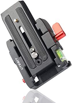 ブラック UTEBIT スライディング マンフロット適応 プレート P200 互換性 クイックシュー クイック リリース プレー_1