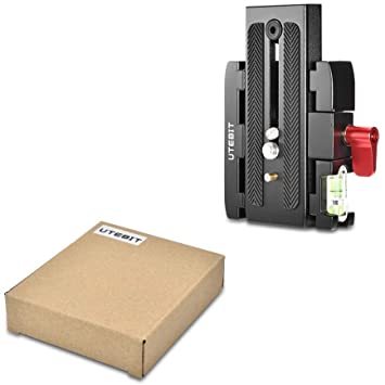 ブラック UTEBIT スライディング マンフロット適応 プレート P200 互換性 クイックシュー クイック リリース プレー_7