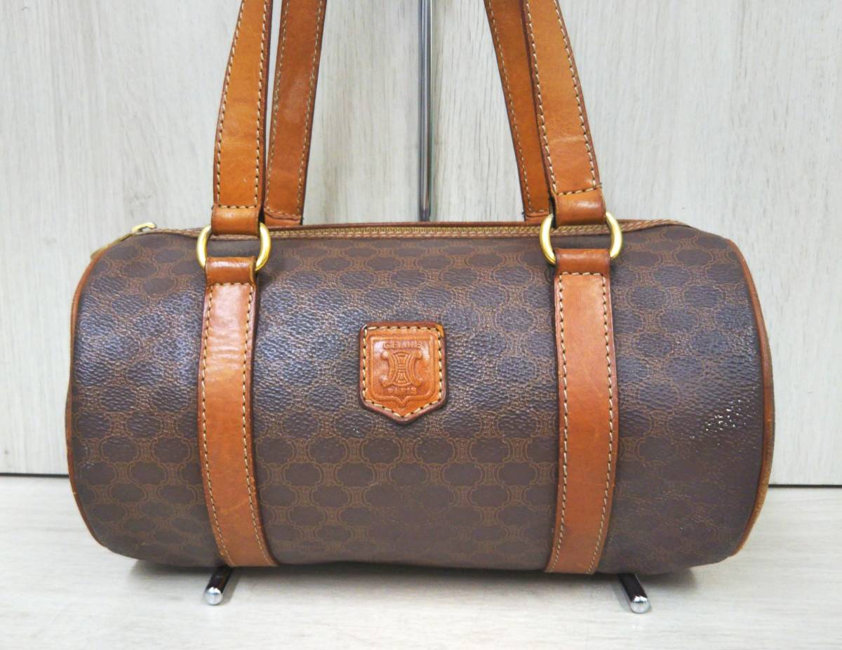 ジャンク 【現状品】セリーヌ CELINE マカダム ショルダーバッグ