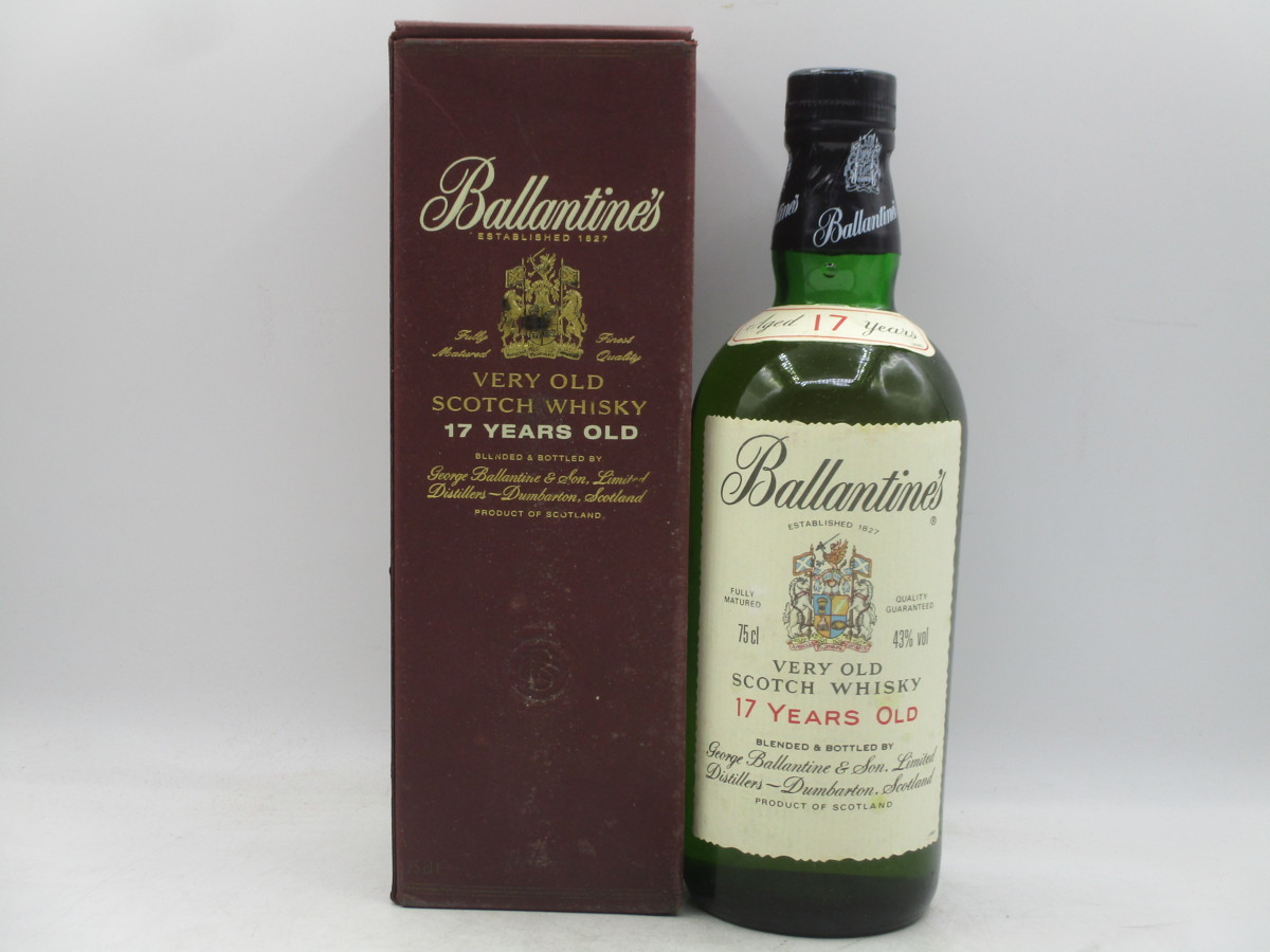 【大得価，お買い得】 同梱OK商品 BALLANTINE'S 17年 バランタイン スコッチ ウイスキー 箱入 750ml 43％ 古酒 B47239(スコッチ)｜売買されたオークション情報、yahooの商品情報をアーカイブ公開 - オークファン スコッチ