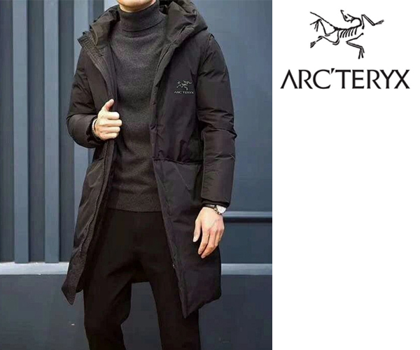 ★ARC'TERYX Classic Men's ダウン ロング ジャケット★Black M