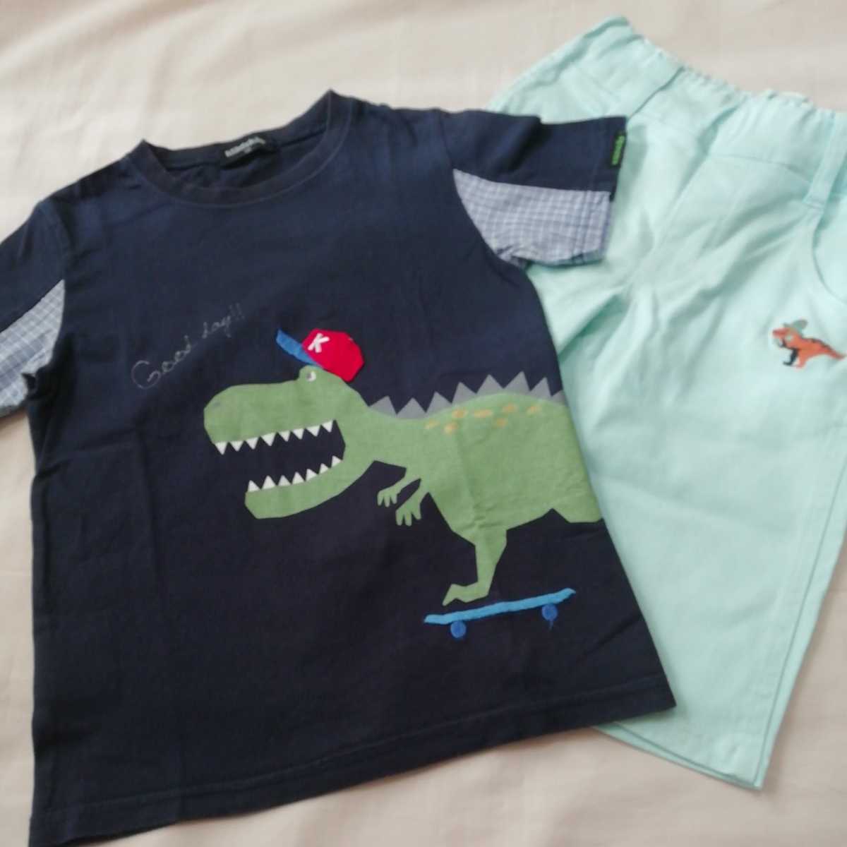 セール，豊富な #SQ83 まとめ 2枚 男子 kladskap 120 半袖 Tシャツ ハーフパンツ パンツ 上下 セット 紺 ライトブルー 恐竜(セット、まとめ売り)｜売買されたオークション情報、yahooの商品情報をアーカイブ公開 - セット、まとめ売り