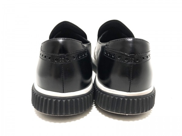 プラダスポーツ PRADA SPORT スリッポン 7 1/2 - レザー 黒 メンズ 