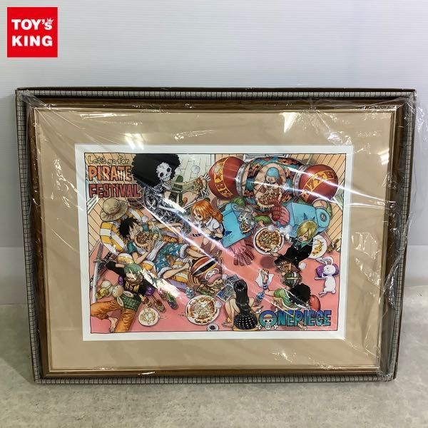 ワンピース 複製原画 額装品 ONE PIECE ワンピースタワー 麦わらストア 1円～ 同梱不可 □ ONE PIECE 複製原画 麦わらストア東京ワンピース