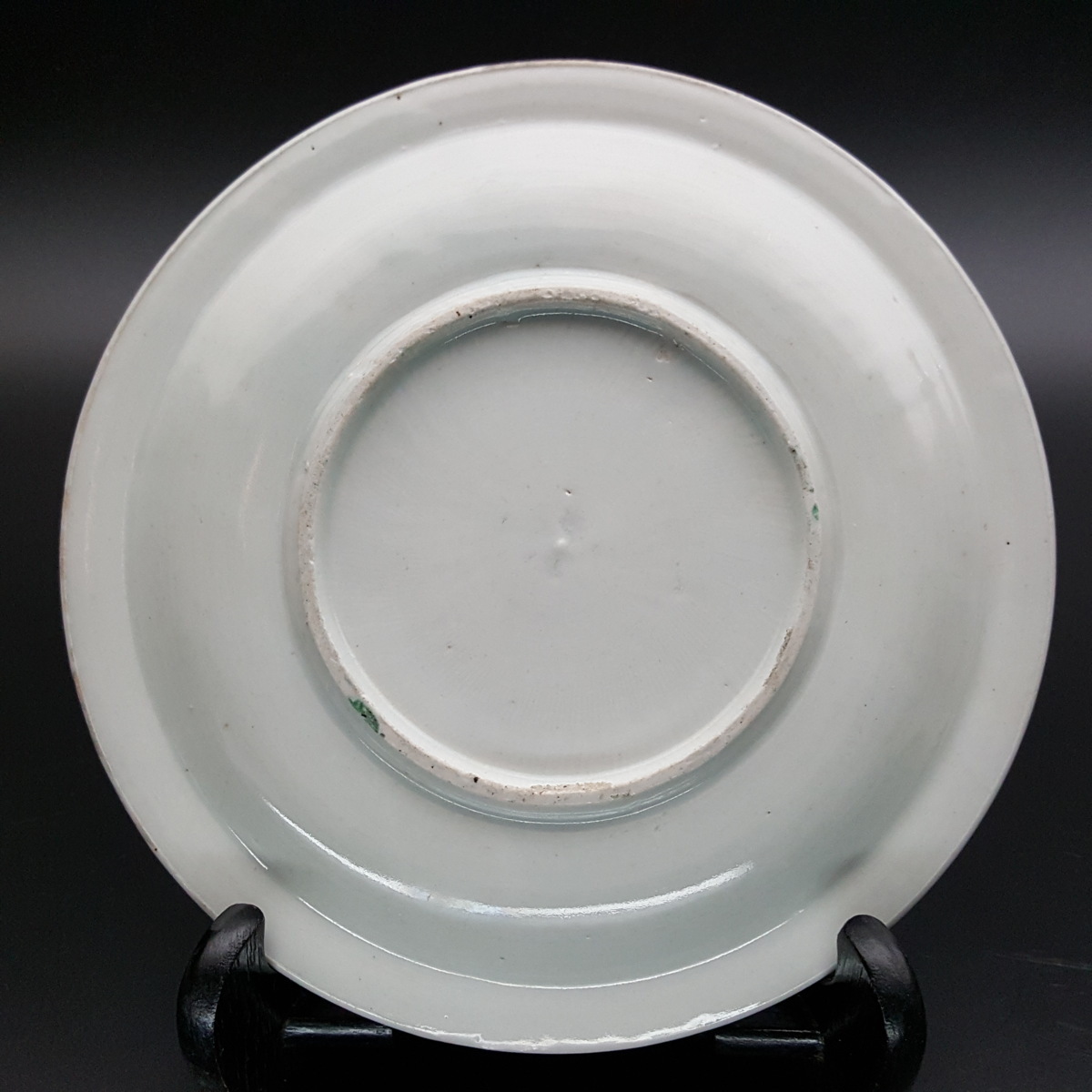 【宝蔵】中国美術 色絵花文皿 平皿 18cm 中国古玩 色絵磁器_8