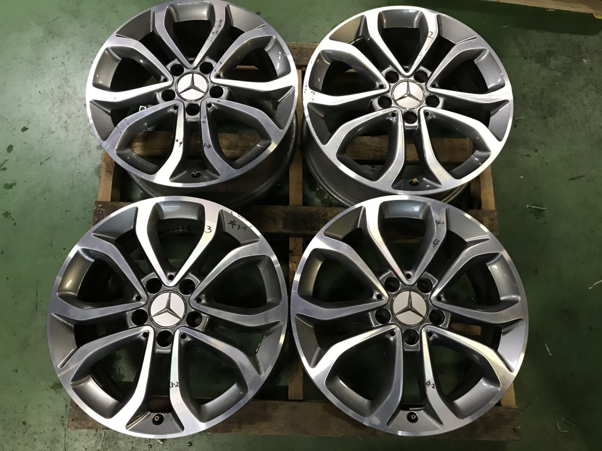 SALE，お得 ベンツ Cクラス W205 ホイール / アルミ 17インチ &times; 7J ET48.5 4本/1台分 セット A2054010200 / A 205 401 02 00 /前後 同サイズ(純正品)｜売買されたオークション情報、yahooの商品情報をアーカイブ公開 - 5穴