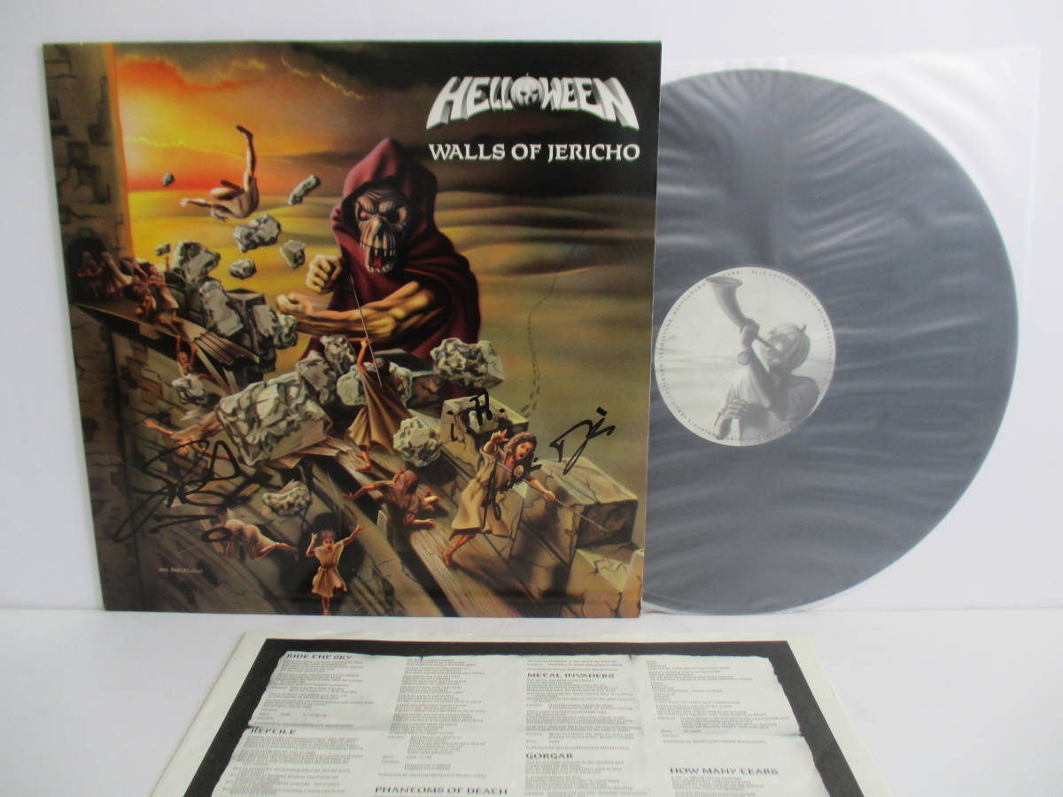 定番人気，人気SALE LP サイン入り HELLOWEEN walls of jericho ハロウィン GERMANY NOISE INTERNATIONAL N0032(Helloween)｜売買されたオークション情報、yahooの商品情報をアーカイブ公開 - オークファン Helloween