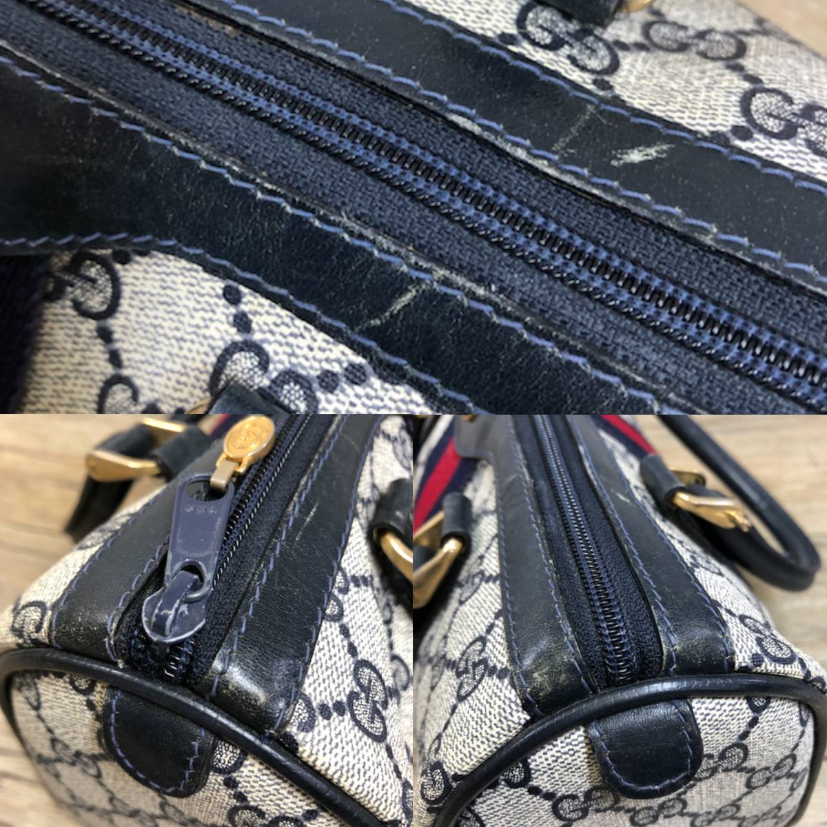 1円 GUCCI グッチ アクセサリーコレクション シェリーライン GG柄 ミニ