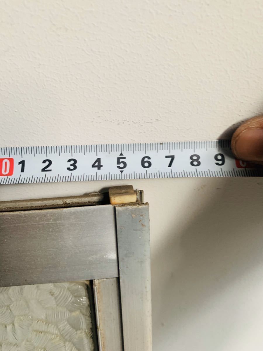 【今月限り 最終】窓サッシ 曇りガラス アンティーク 古屋 1枚横39.5cm×縦80.5cm 2枚 横約76cm × 縦80.5cm 2枚セット_8