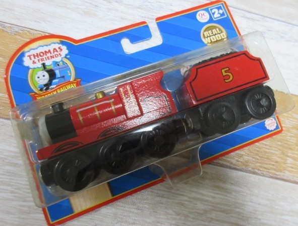 新品　ラーニングカーブ きかんしゃトーマス 木製レールシリーズ ジェームス 　LC99149