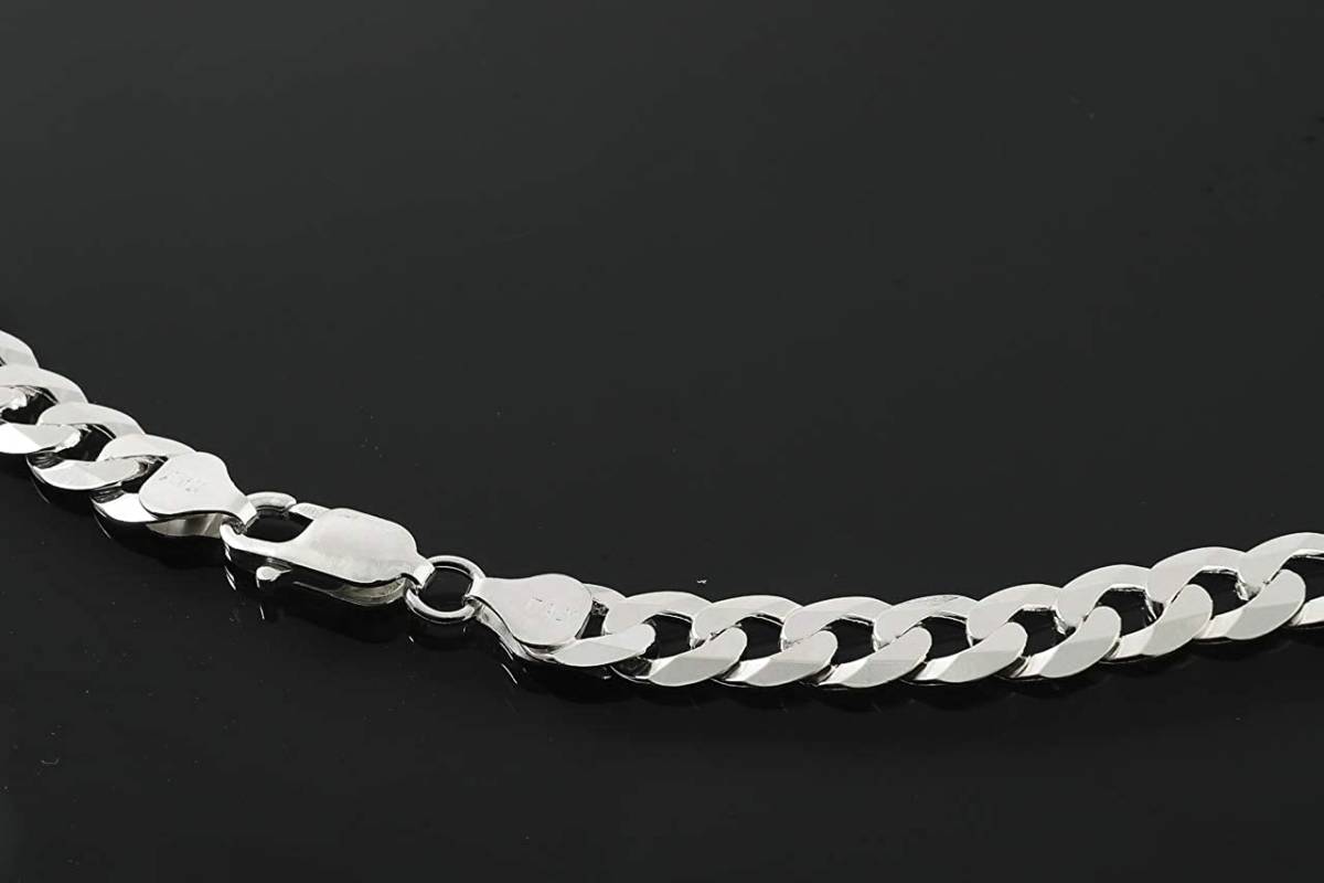 シルバー 925 チェーン ネックレス 45cm シンプル 喜平 S925 純銀