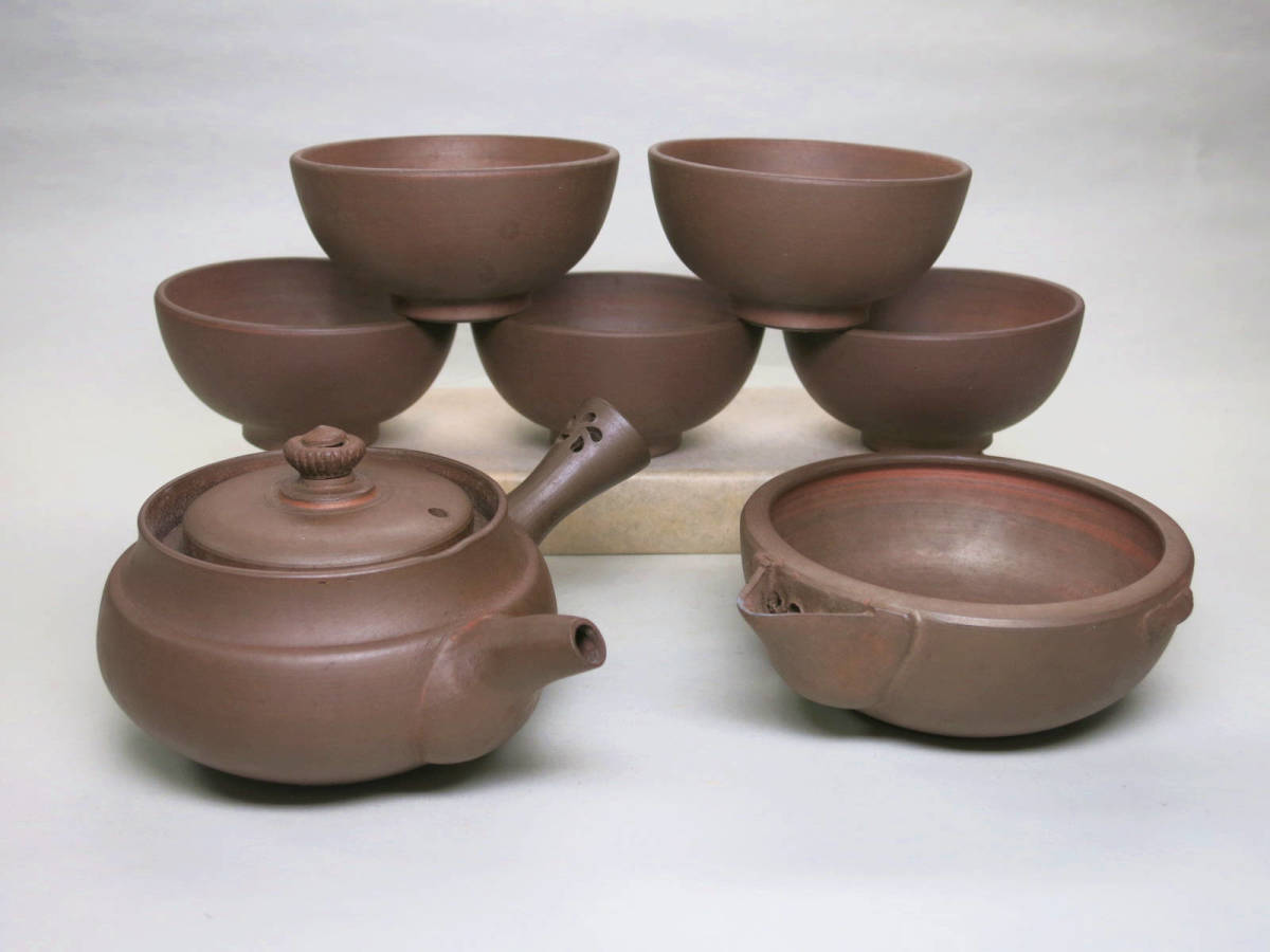 §骨董大好き§　大雅造　萬古焼煎茶器揃い　希少良品　時代道具　煎茶道具　急須　煎茶具　　