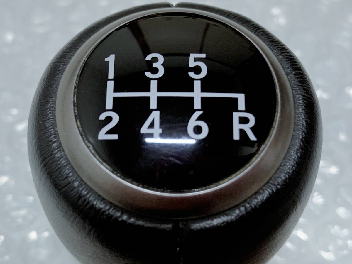 新車外し♪ ホンダ 純正 レザー シフトノブ 6MT 6速 M10 シビック FC  