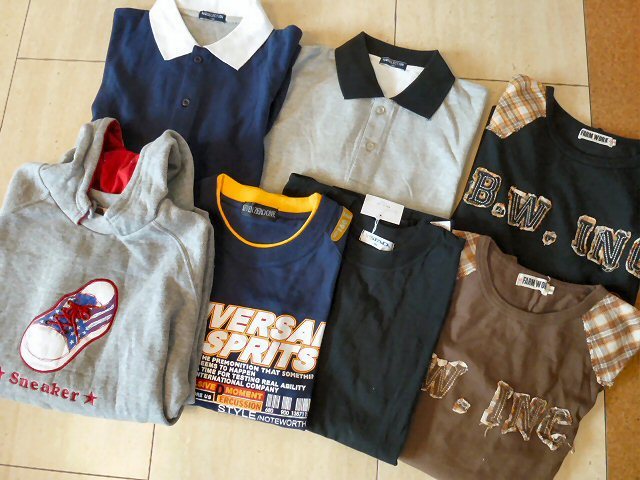 J F 子供服7点セット 男の子用 160サイズ 長袖tシャツ 半袖ポロシャツ 半袖tシャツ パーカー 品 セット まとめ売り 売買されたオークション情報 Yahooの商品情報をアーカイブ公開 オークファン Aucfan Com