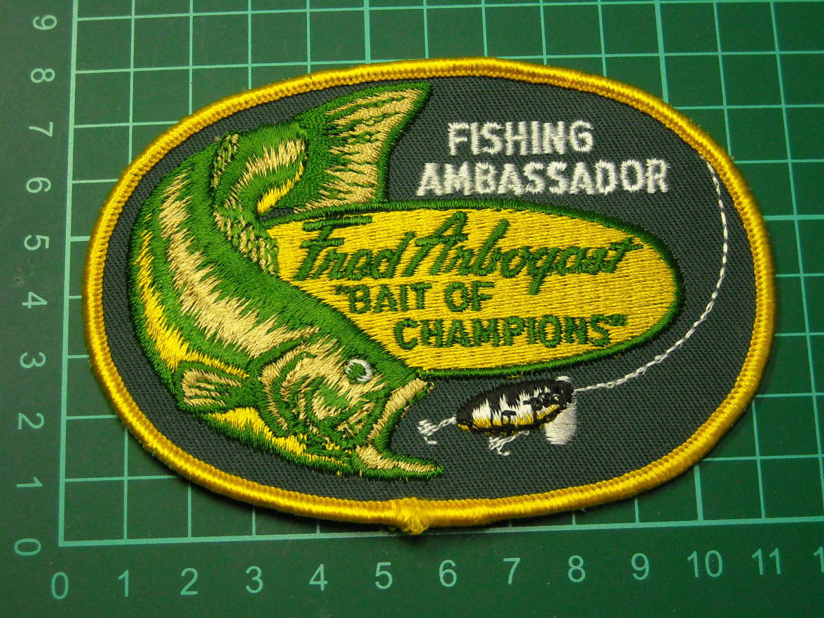 オールド フレッド アーボガスト ワッペン グリーン Fred Arbogast BAIT OF CHAMPIONS Yahoo!オークション  -「フレッドアーボガスト」(ペンシルベイト) (