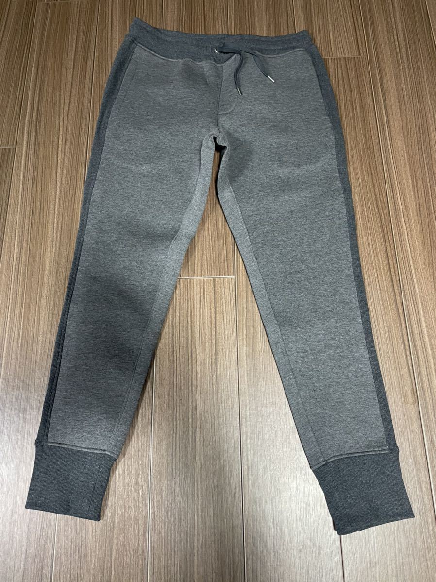 新品未使用タグ付き　ムータマリン ロゴアレンジメント ボンディングリブパンツ　グレー　定価35，200円 size L 