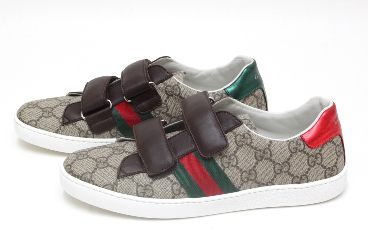 1S237☆グッチ GUCCI☆ レディース GG スニーカー 463091 サイズ 37 美 