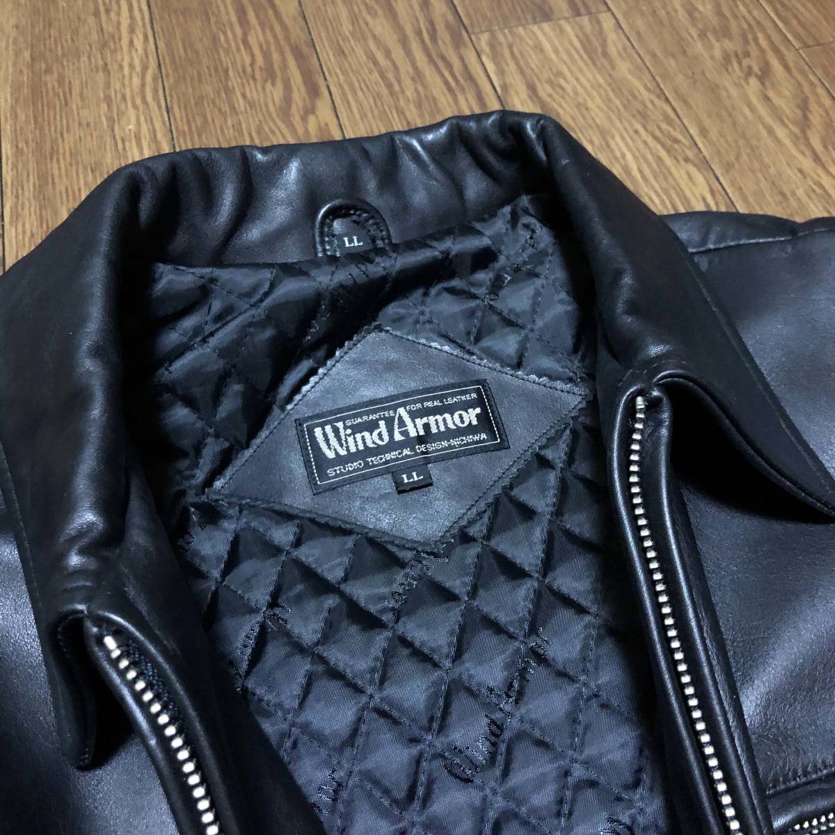 USA製 カウレザー Wind Armor シングルライダースジャケット XL 【公式